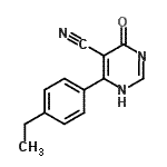 CAS#: 760966-51-6， 6-(4-Ethylphenyl)-4-oxo-1,4-dihydro-5-pyrimidinecarbonitrile