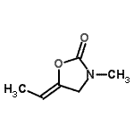 CAS 登录号：761000-70-8， (5Z)-5-亚乙基-3-甲基-1,3-恶唑烷-2-酮