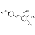 CAS 登录号：761436-03-7， (E)-N-(4-甲氧基苯基)-1-(2,3,4-三甲氧基苯基)甲亚胺