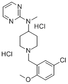 CAS 登录号：76167-81-2， N-[1-[(5-氯-2-甲氧基苯基)甲基]哌啶-4-基]-N-甲基嘧啶-2-胺二盐酸盐