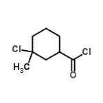 CAS 登录号：76170-67-7， 3-氯-3-甲基环己烷羰基氯化物