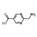 CAS 登录号：76196-78-6， 2-(氨基甲基)-5-嘧啶羧酸