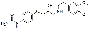 CAS 登录号：76210-78-1， [4-[3-[2-(3,4-二甲氧基苯基)乙基氨基]-2-羟基丙氧基]苯基]脲
