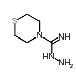 CAS 登录号：762183-12-0， 4-硫代吗啉亚胺代甲酰肼