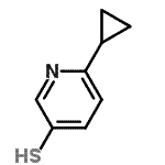 CAS 登录号：762272-39-9， 6-环丙基-3-吡啶硫醇