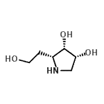 CAS 登录号：763893-19-2， (2R,3S,4R)-2-(2-羟基乙基)-3,4-吡咯烷二醇