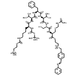 CAS 登录号：76408-69-0， 2-{[4-(苯基偶氮)苄基]磺酰基}乙基N<sup>2</sup>-{[(2-甲基-2-丙基)氧基]羰基}-N<sup>6</sup>-{[2-(甲基磺酰基)乙氧基]羰基}-L-赖氨酰-L-苏氨酰-L-苯丙氨酰-L-苏氨酰-L-丝氨酰-S-(乙酰氨基甲基)-L-半胱氨酸酯