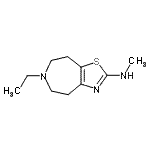 CAS 登录号：764586-11-0， 6-乙基-N-甲基-5,6,7,8-四氢-4H-[1,3]噻唑并[4,5-d]氮杂卓-2-胺