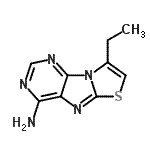 CAS 登录号：764587-50-0， 8-乙基[1,3]噻唑并[3,2-e]嘌呤-4-胺