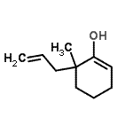 CAS 登录号：764601-73-2， 6-烯丙基-6-甲基-1-环己烯-1-醇