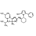 CAS 登录号：764650-97-7， N,N-二异丁基-3-甲基-N<sup>2</sup>-{[(1R,2R)-2-(2-甲基-5-苯基-1H-吡咯-1-基)环己基]硫代氨基甲酰}-L-缬氨酰胺