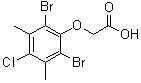 CAS#: 764710-09-0， (2,6-Dibromo-4-chloro-3,5-dimethylphenoxy)acetic acid
