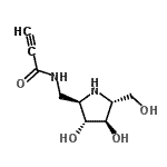 CAS 登录号：765308-97-2， N-{[(2R,3R,4R,5R)-3,4-二羟基-5-(羟基甲基)-2-吡咯烷基]甲基}-2-丙炔酰胺