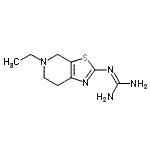 CAS 登录号：765940-66-7， 2-(5-乙基-4,5,6,7-四氢[1,3]噻唑并[5,4-c]吡啶-2-基)胍