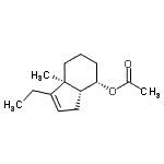 CAS 登录号：766519-68-0， (3aS,7S,7aR)-3-乙基-3a-甲基-3a,4,5,6,7,7a-六氢-1H-茚-7-基乙酸酯