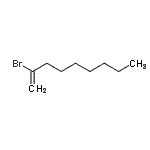 结构式 CAS# 76692-34-7, 2-溴-1-壬烯