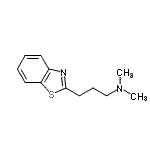 CAS 登录号：76712-90-8， 3-(1,3-苯并噻唑-2-基)-N,N-二甲基-1-丙胺