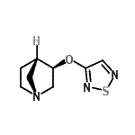 CAS 登录号：767265-59-8， (3R,4S)-3-(1,2,5-噻二唑-3-基氧基)-1-氮杂双环[2.2.1]庚烷
