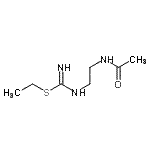 CAS 登录号：767579-72-6， 乙基N-(2-乙酰氨基基乙基)氨基硫代甲亚氨酸酯