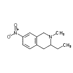 CAS 登录号：768340-96-1， 3-乙基-2-甲基-7-硝基-1,2,3,4-四氢异喹啉