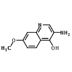 CAS 登录号：768347-24-6， 3-氨基-7-甲氧基-4-喹啉醇