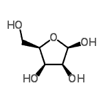 CAS 登录号：7687-39-0， beta-D-来苏呋喃糖