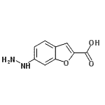 CAS 登录号：76897-54-6， 6-肼基-1-苯并呋喃-2-羧酸