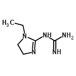 CAS 登录号：769059-87-2， 1-(1-乙基-4,5-二氢-1H-咪唑-2-基)胍