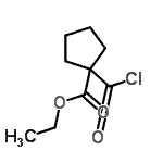 CAS 登录号：76910-12-8， 乙基1-(氯甲酰基)环戊烷羧酸酯