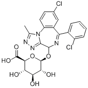 CAS#: 76960-93-5， 4-Hydroxy Triazolam beta-D-Glucuronide