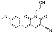 CAS 登录号：77001-54-8， 5-[(4-二甲基氨基苯基)亚甲基]-1-(2-羟基乙基)-4-甲基-2,6-二氧代吡啶-3-甲腈