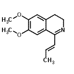 CAS 登录号：770661-64-8， 6,7-二甲氧基-1-[(1E)-1-丙烯-1-基]-3,4-二氢异喹啉