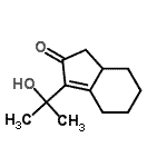 CAS 登录号：770735-85-8， 3-(2-羟基-2-丙基)-1,4,5,6,7,7a-六氢-2H-茚-2-酮
