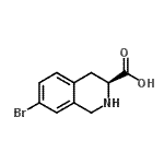 CAS 登录号：77141-10-7， (3S)-7-溴-1,2,3,4-四氢-3-异喹啉羧酸