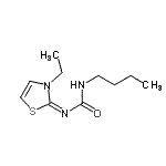 CAS 登录号：771414-75-6， 1-丁基-3-[(2E)-3-乙基-1,3-噻唑-2(3H)-亚基]脲