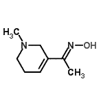 CAS 登录号：771444-53-2， (1E)-N-羟基-1-(1-甲基-1,2,5,6-四氢-3-吡啶基)乙烷亚胺