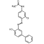 CAS 登录号：77154-16-6， N-{3-氯-4-[(4-羟基-3-联苯基)偶氮]苯基}乙酰胺