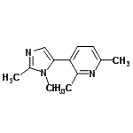 CAS 登录号：771541-01-6， 3-(1,2-二甲基-1H-咪唑-5-基)-2,6-二甲基吡啶