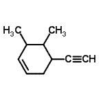 CAS 登录号：77160-42-0， 5-乙炔基-3,4-二甲基环己烯