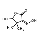 CAS 登录号：773007-98-0， (3Z)-5-羟基-3-(羟基亚胺)-4,4-二甲基二氢-2(3H)-呋喃酮