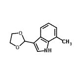 CAS 登录号：773088-58-7， 3-(1,3-二氧戊环-2-基)-7-甲基-1H-吲哚