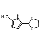 CAS 登录号：773096-62-1， 4-(1,3-二氧戊环-2-基)-2-甲基-1H-咪唑