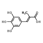 CAS 登录号：773120-48-2， (2E)-2-甲基-3-(3,4,5-三羟基苯基)丙烯酸