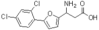 CAS#: 773125-55-6， 3-amino-3-[5-(2,4-dichlorophenyl)-2-furyl]propanoic acid