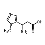 CAS 登录号：773126-65-1， 3-氨基-3-(1-甲基-1H-咪唑-5-基)丙酸