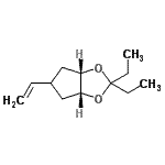 CAS 登录号：773148-24-6， (3aR,6aS)-2,2-二乙基-5-乙烯基四氢-3aH-环戊二烯并[d][1,3]二氧杂环戊烯