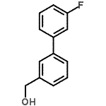 CAS 登录号：773872-35-8， (3'-氟-3-联苯基)甲醇