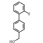 结构式 CAS# 773872-57-4, (2'-氟-4-联苯基)甲醇