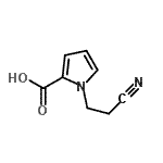 CAS 登录号：773873-24-8， 1-(2-氰基乙基)-1H-吡咯-2-羧酸