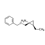 CAS 登录号：774175-92-7， (1R,2R)-1-[(苄氧基)甲基]-2-乙基环丙胺